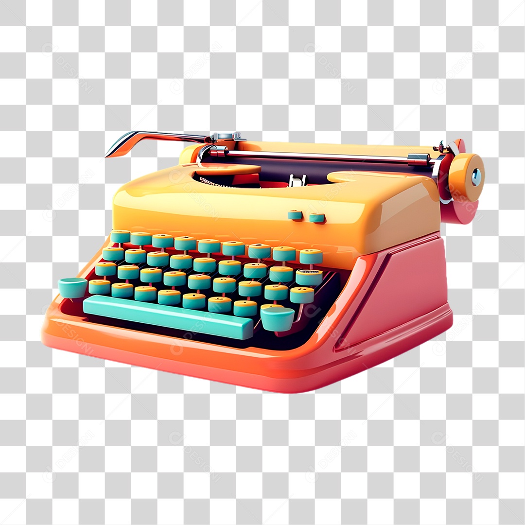 Máquina de Escrever PNG Transparente