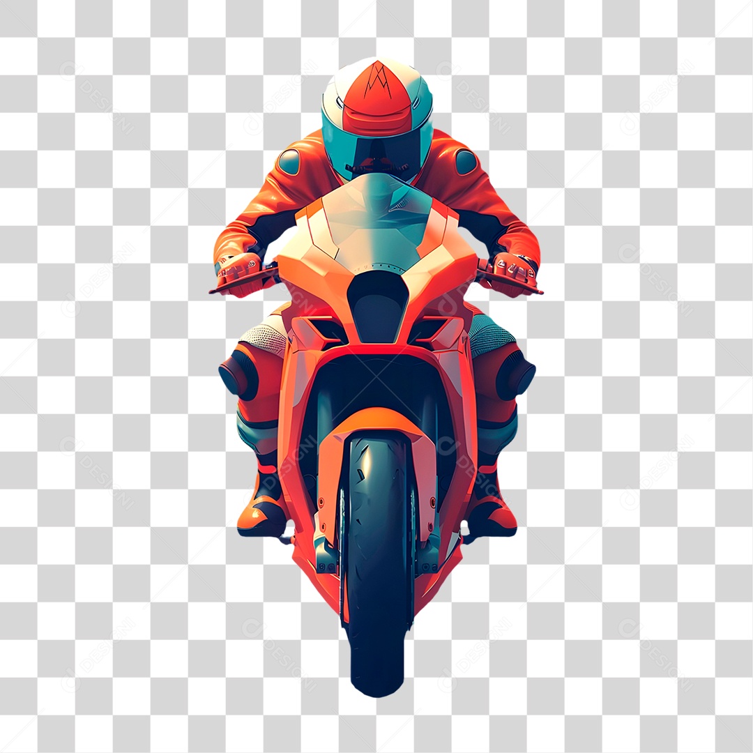 Motoqueiro PNG Transparente