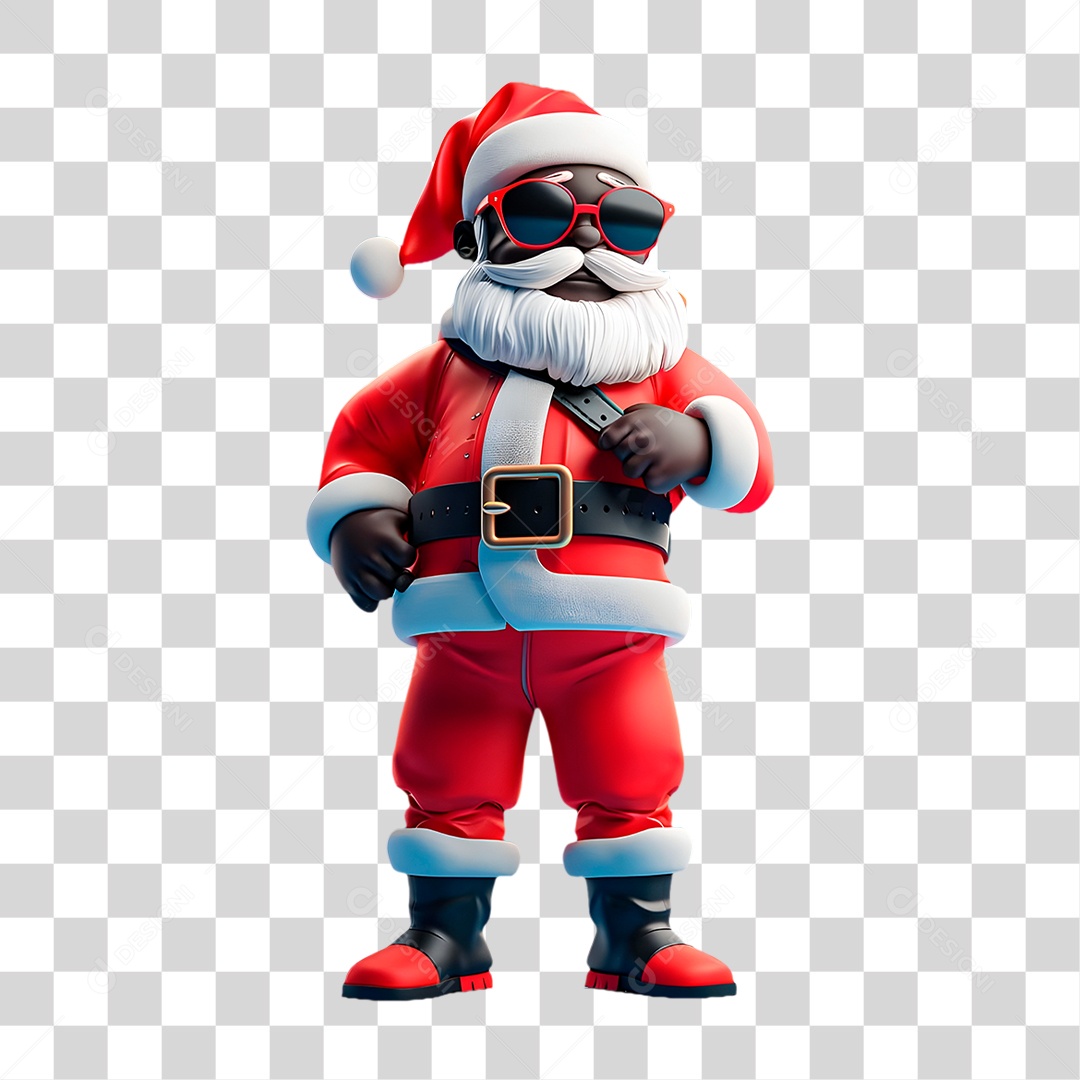 Papai Noel Negro PNG Transparente