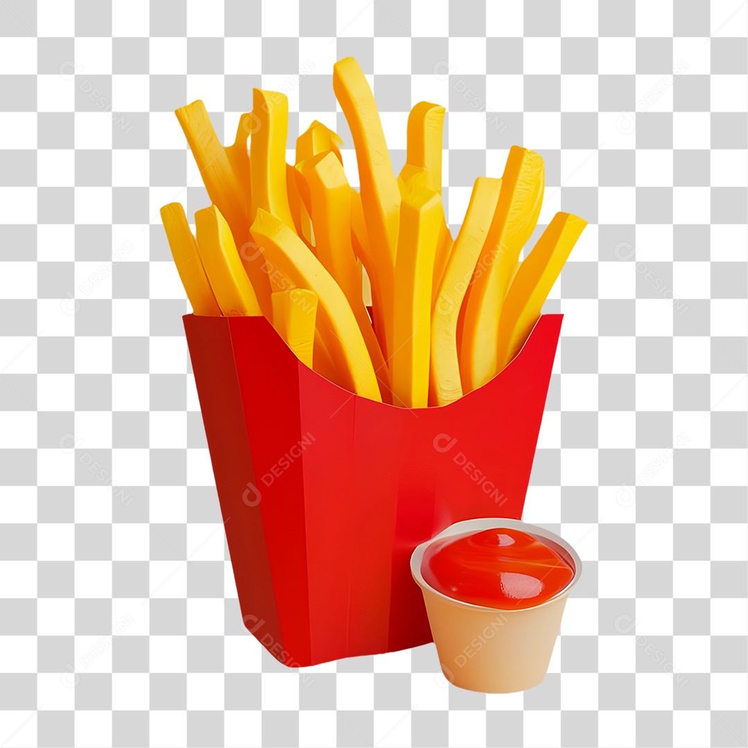 Batata Frita PNG Transparente