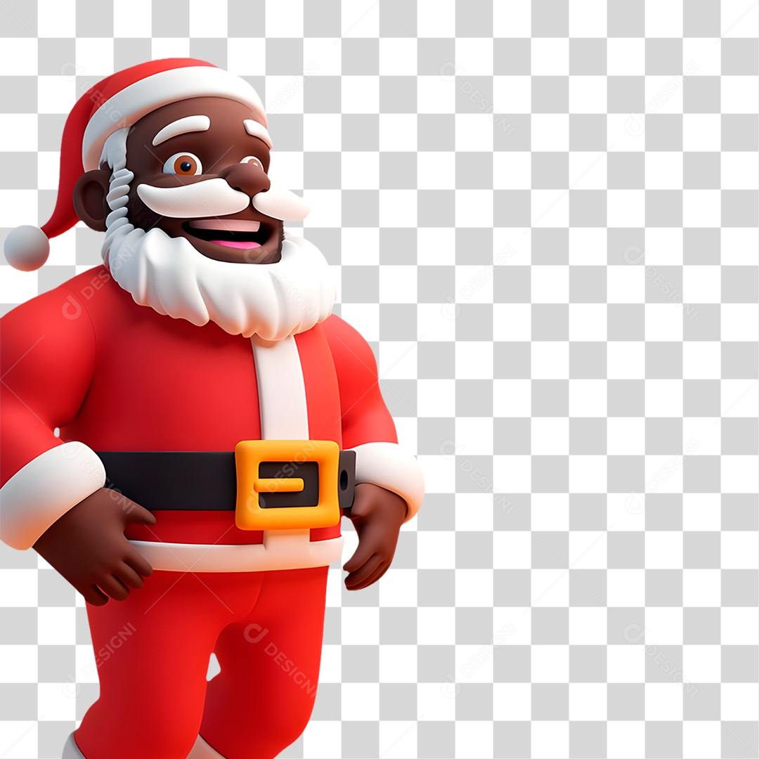 Papai Noel Negro PNG Transparente