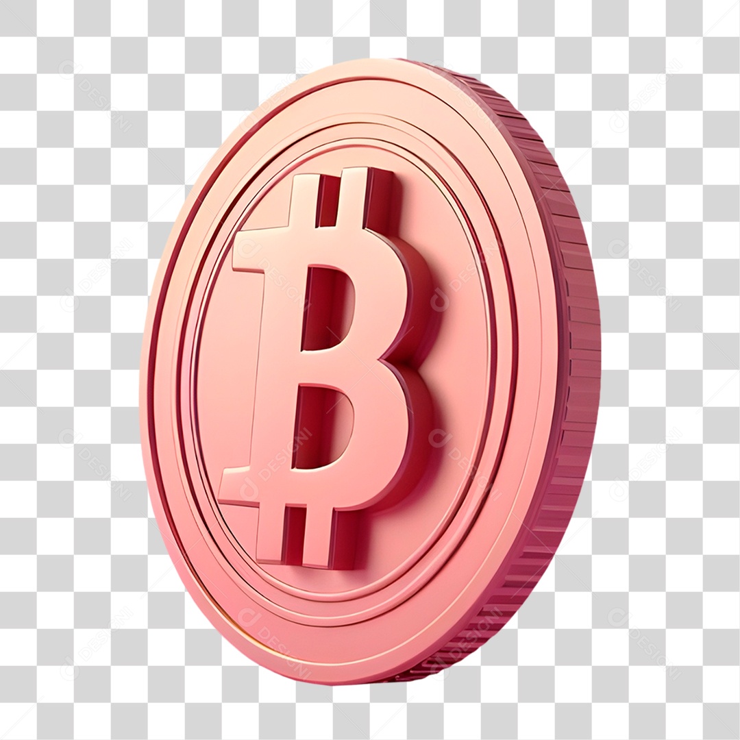 Moeda Bitcoin PNG Transparente