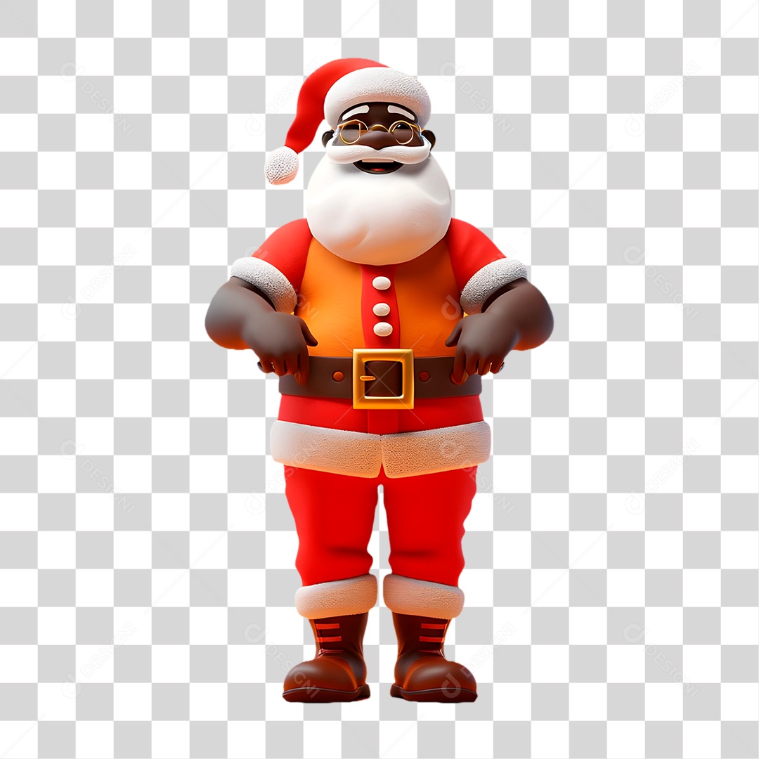 Papai Noel Negro PNG Transparente