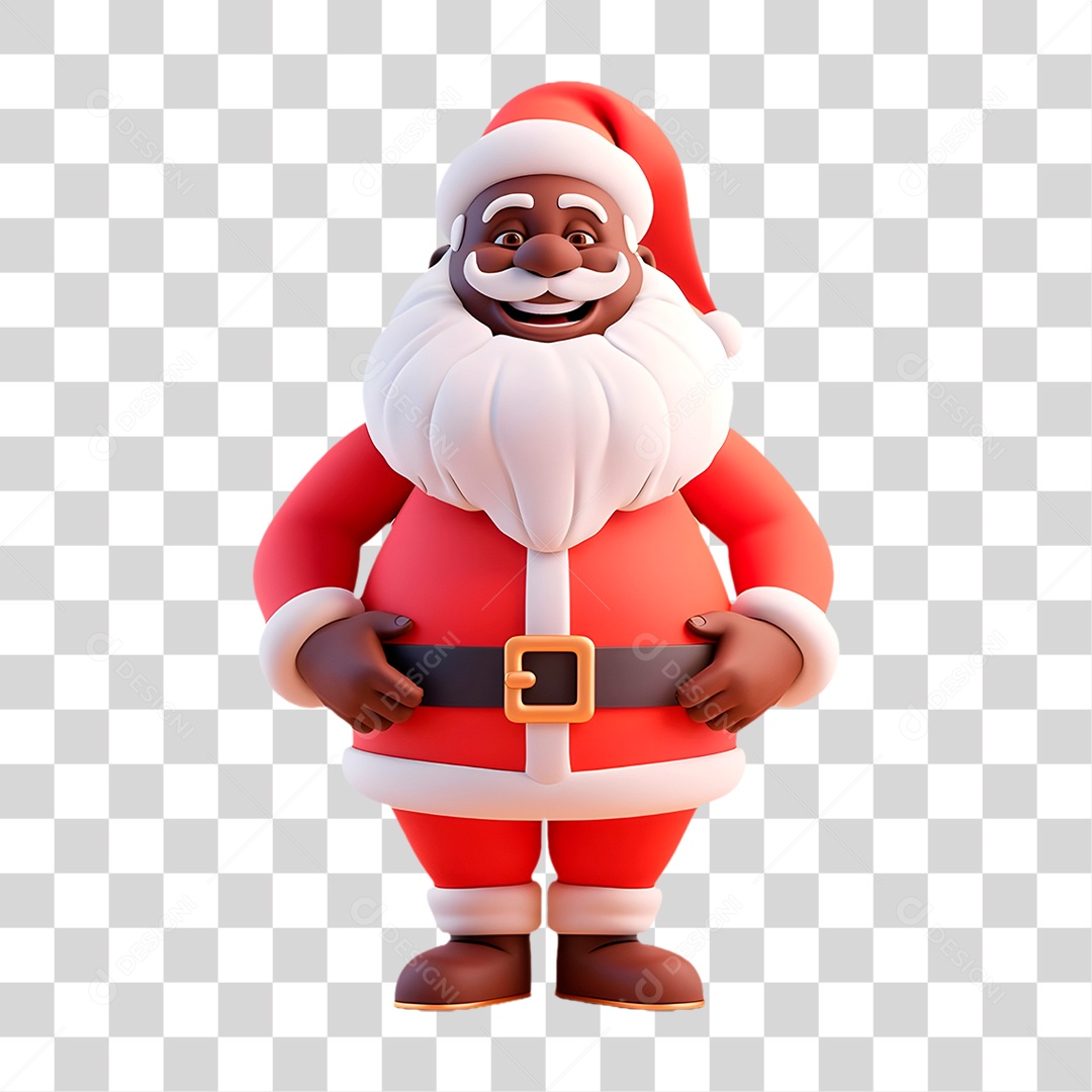 Papai Noel Negro PNG Transparente