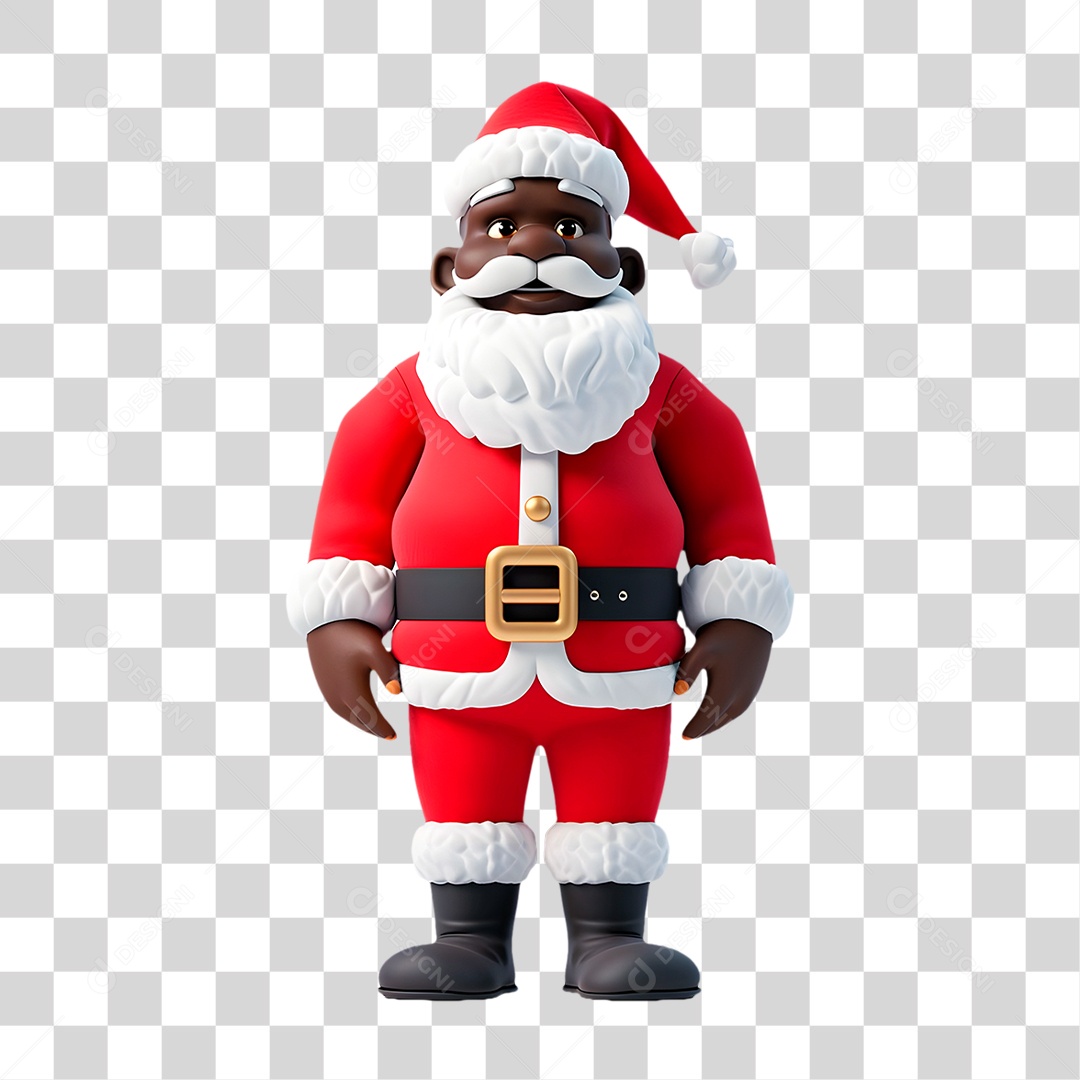 Papai Noel Negro PNG Transparente