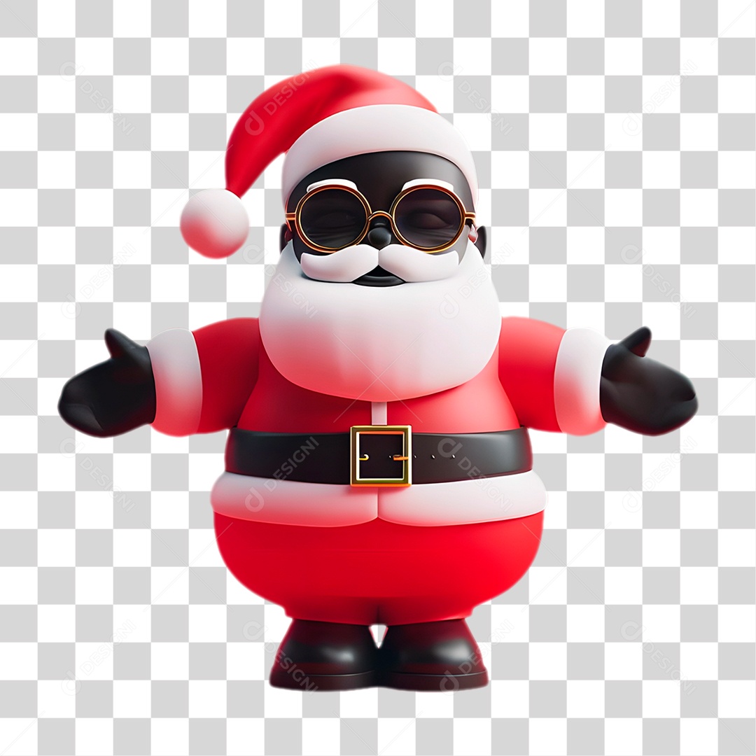 Papai Noel Negro PNG Transparente