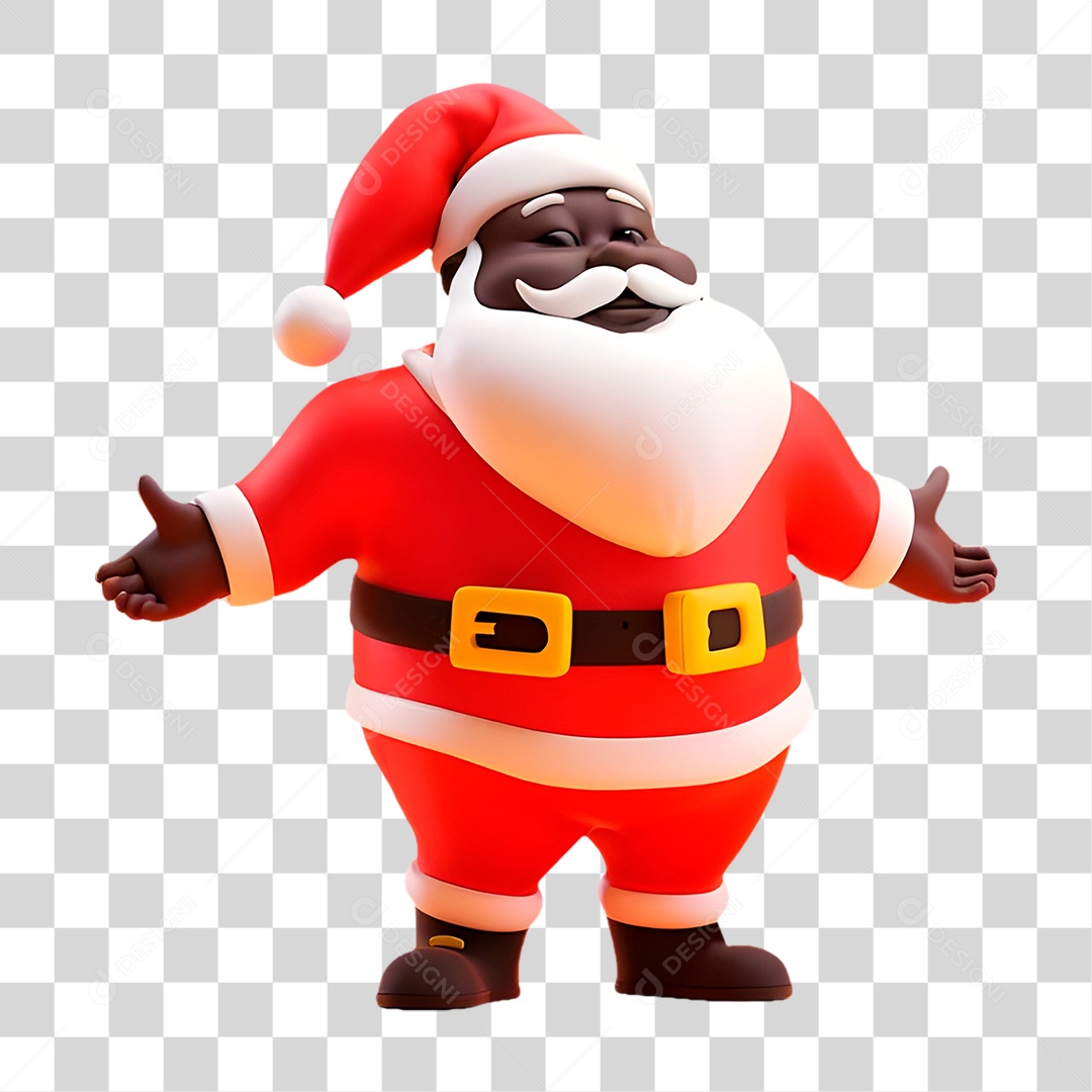 Papai Noel Negro PNG Transparente