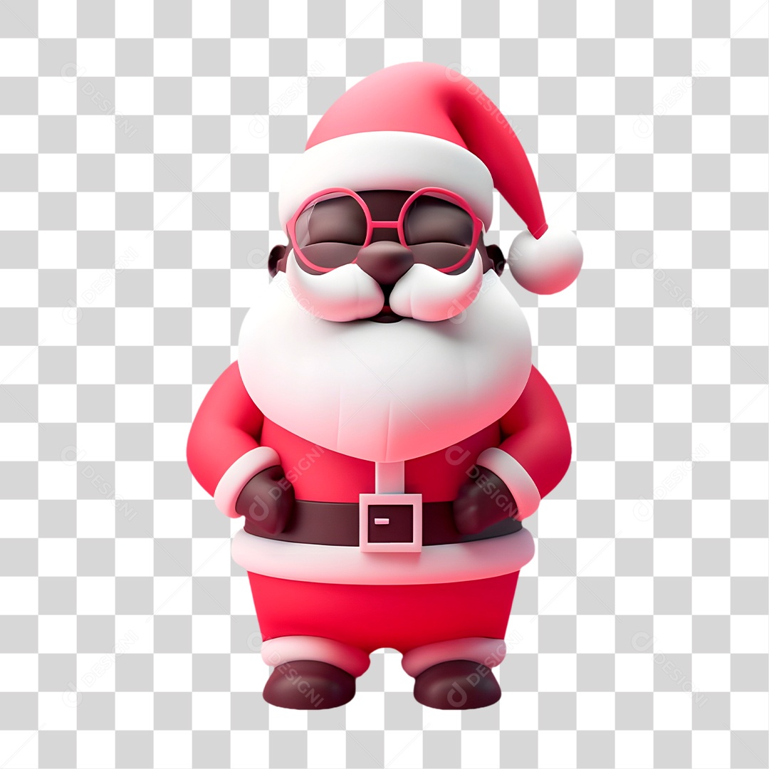 Papai Noel Negro PNG Transparente