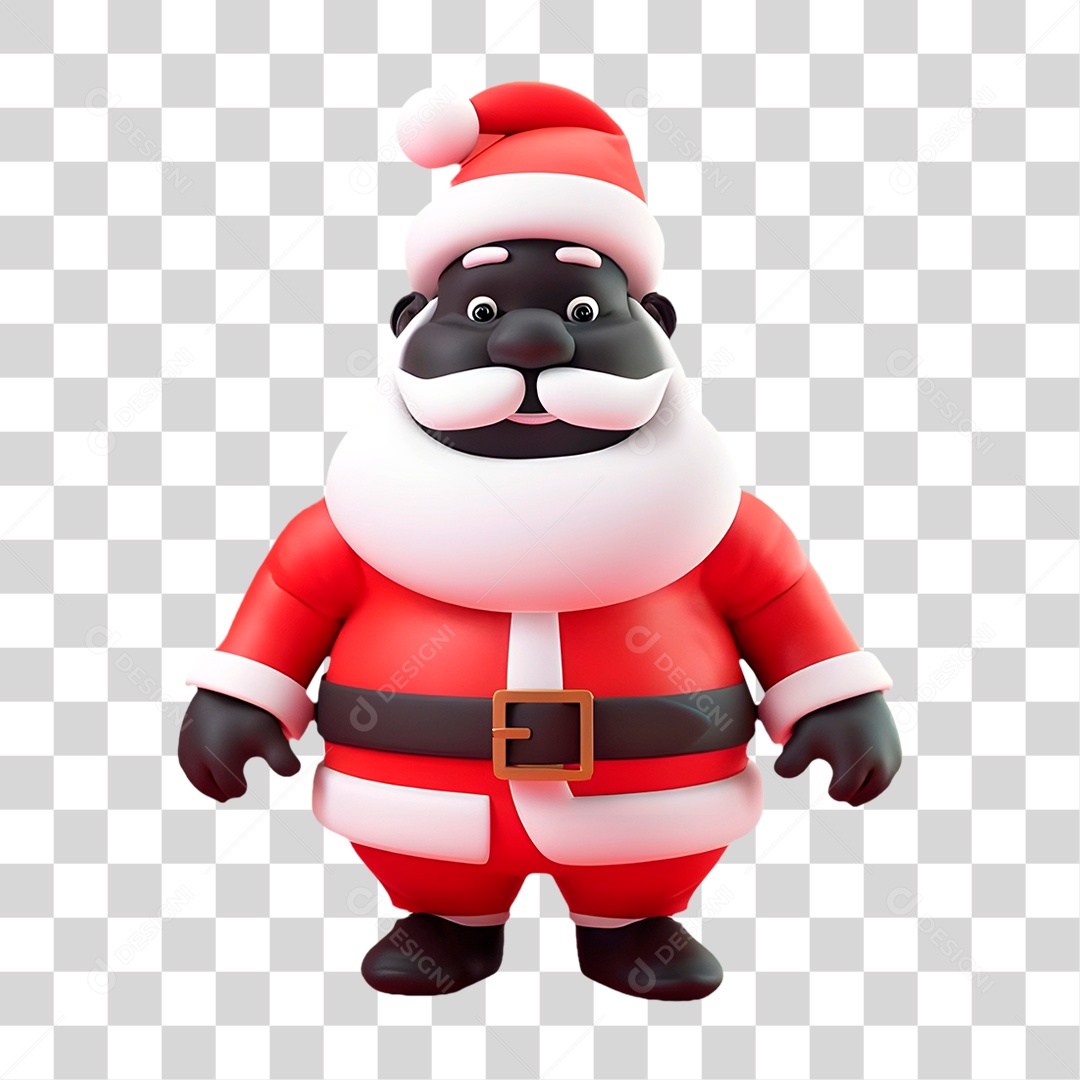 Papai Noel Negro PNG Transparente