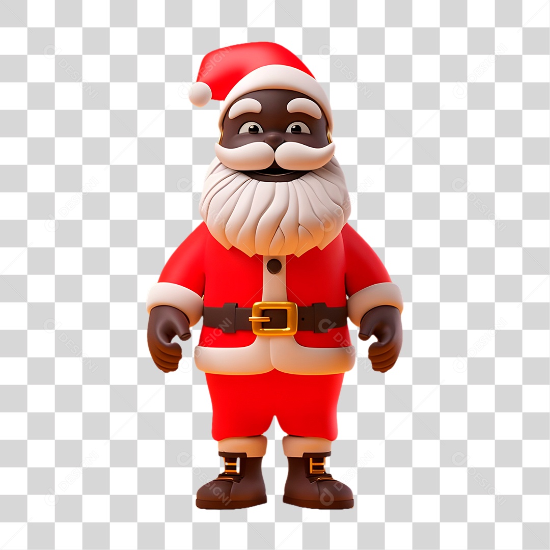 Papai Noel Negro PNG Transparente