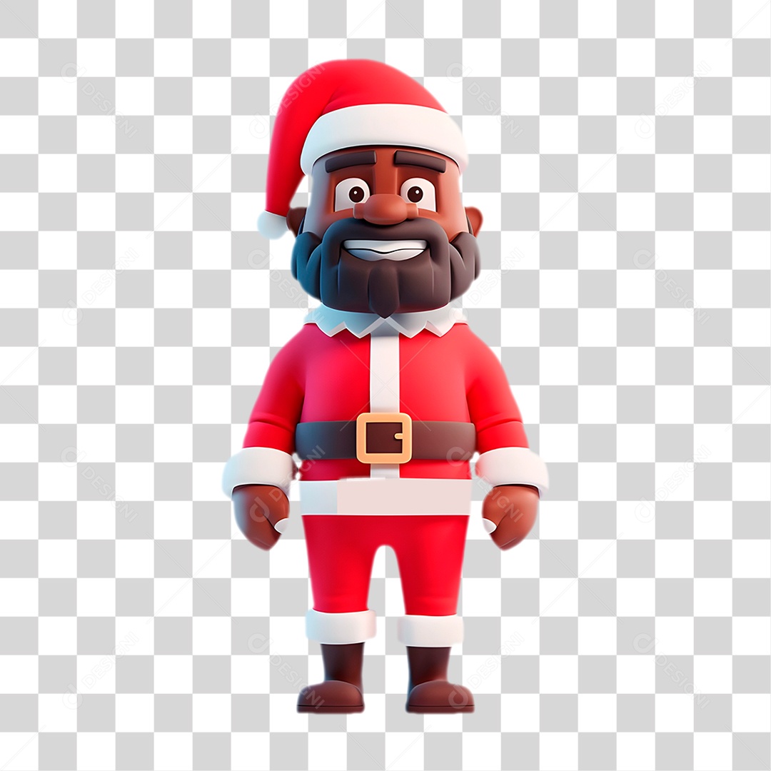 Papai Noel Negro PNG Transparente