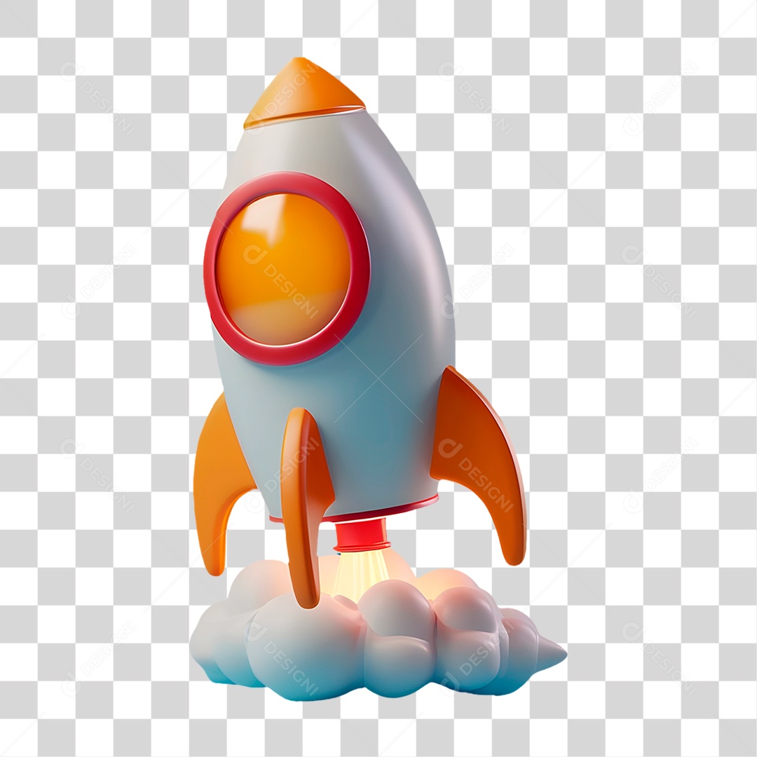 Foguete Espacial PNG Transparente