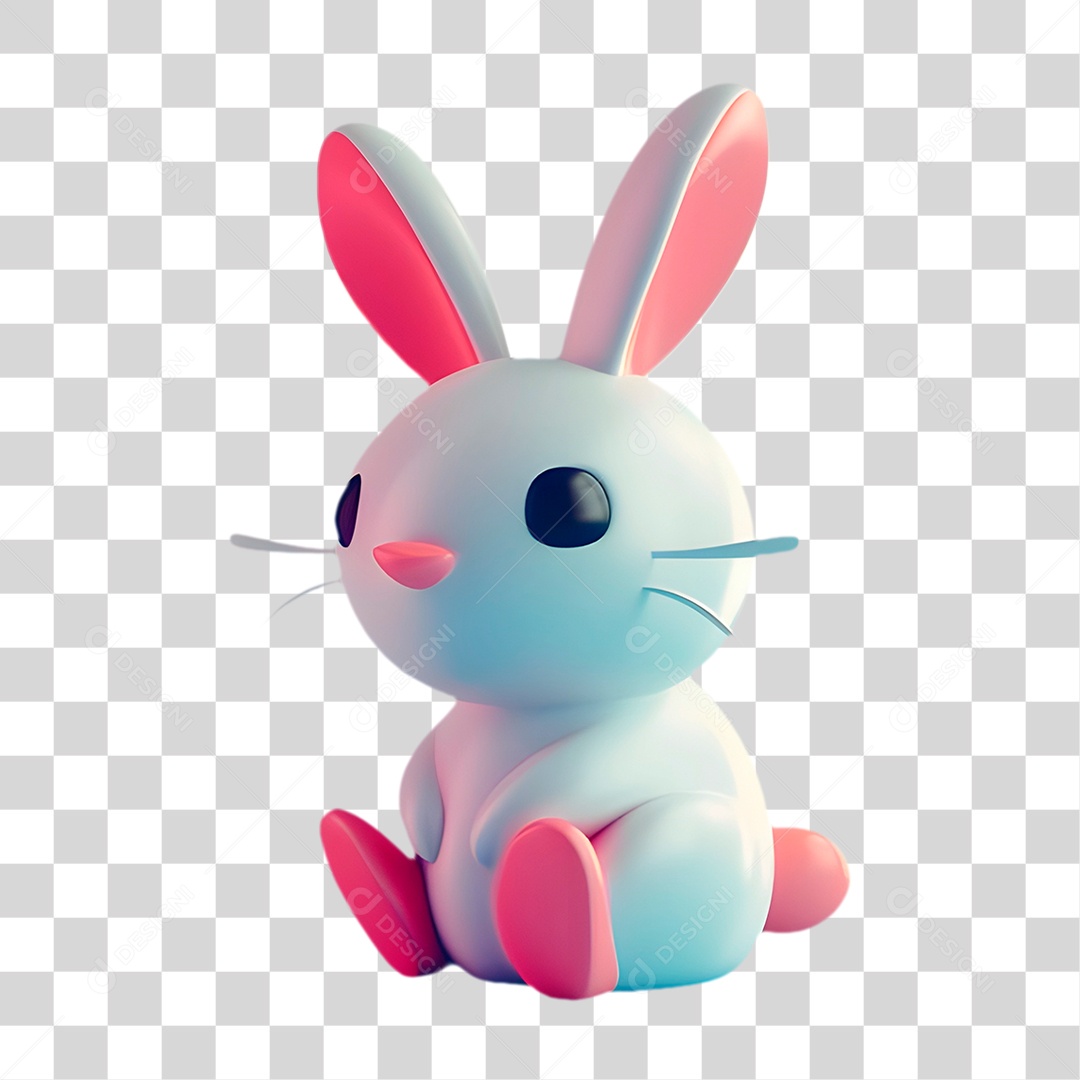 Coelho de Pelúcia PNG Transparente