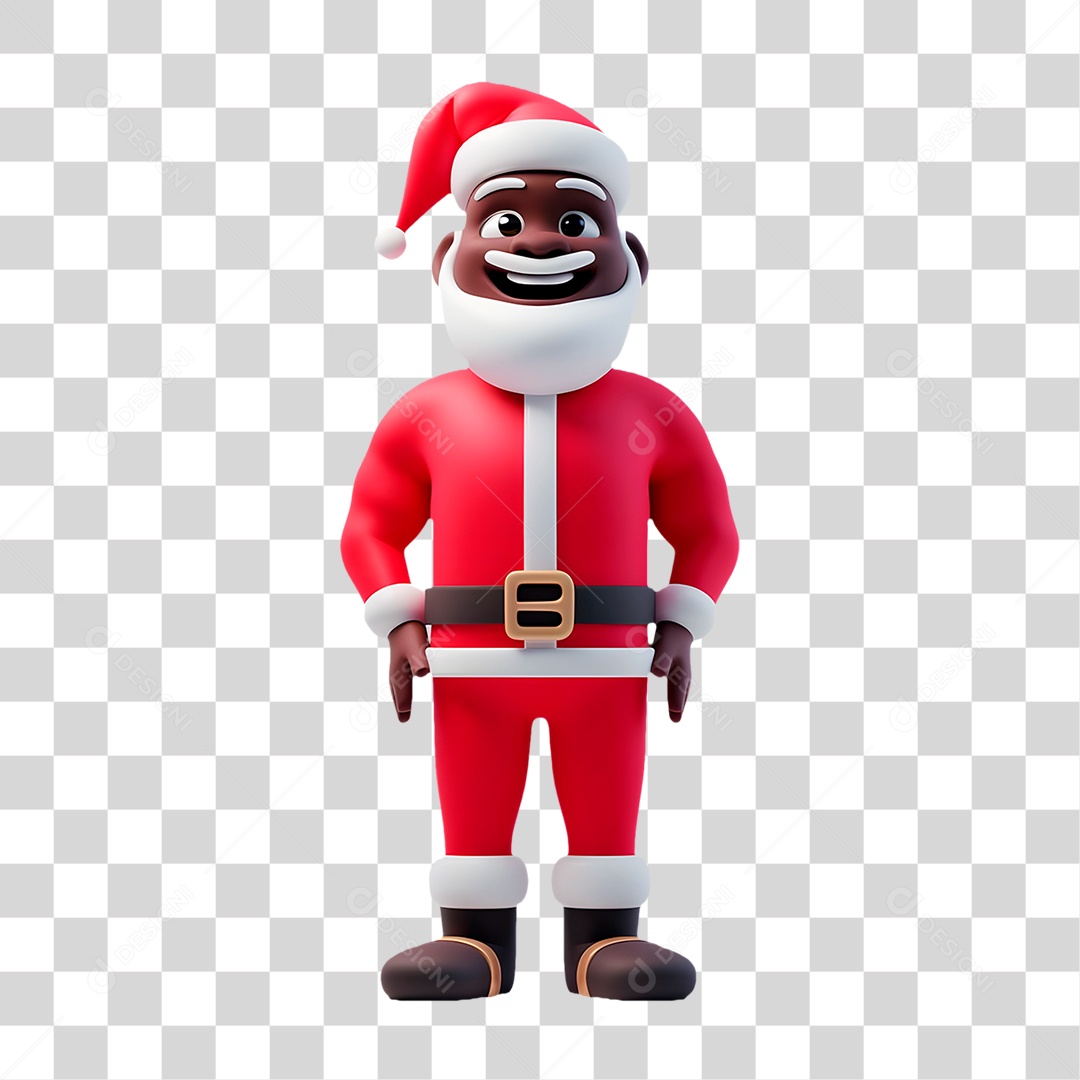 Papai Noel Negro PNG Transparente