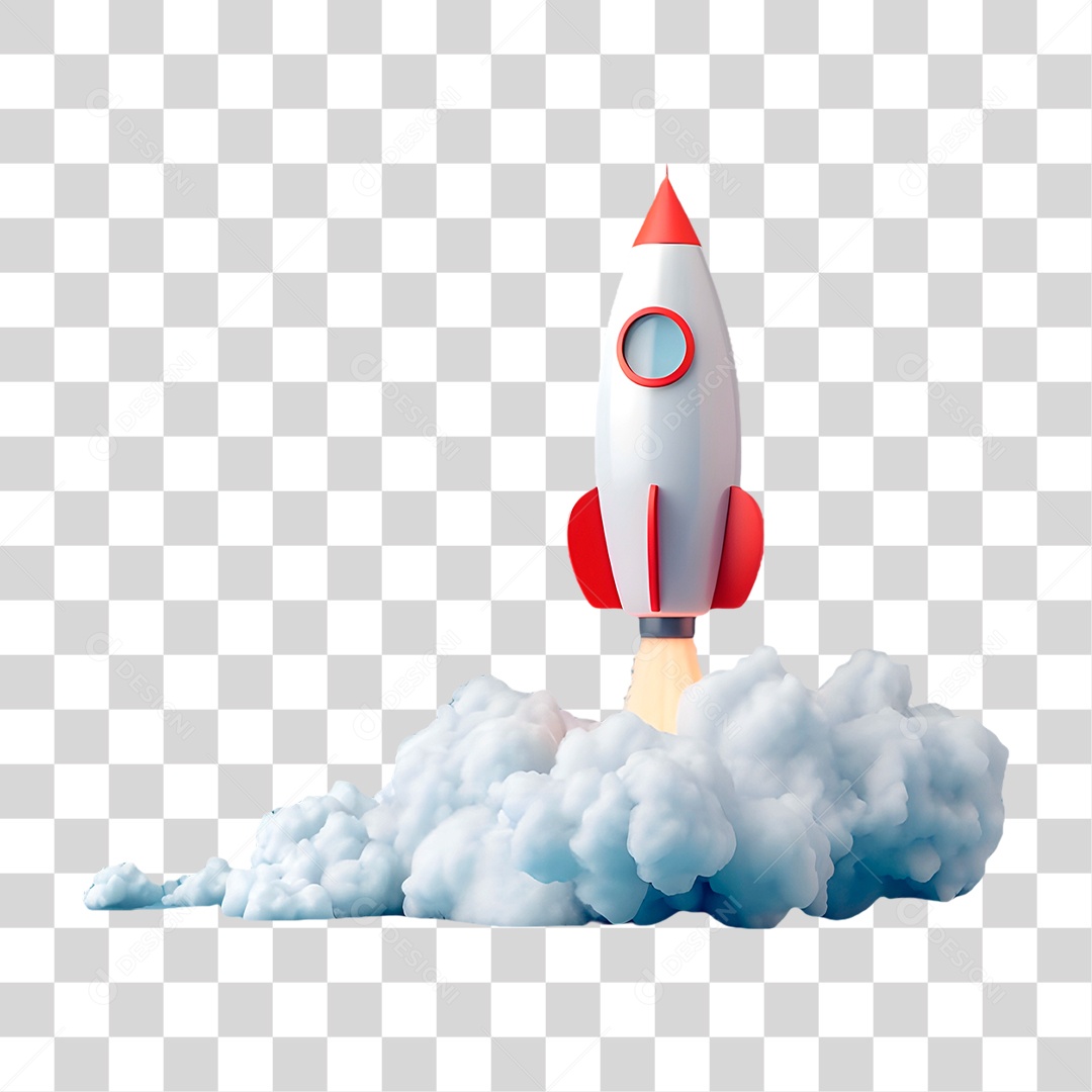 Foguete Espacial PNG Transparente