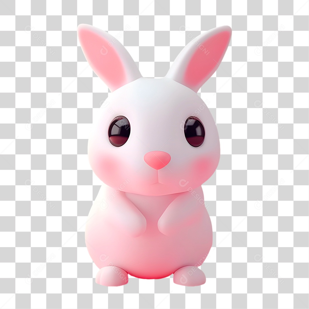 Coelho de Pelúcia PNG Transparente