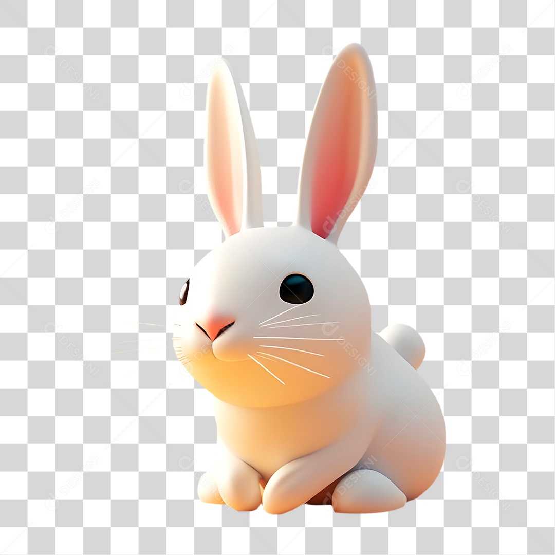 Coelho de Pelúcia PNG Transparente