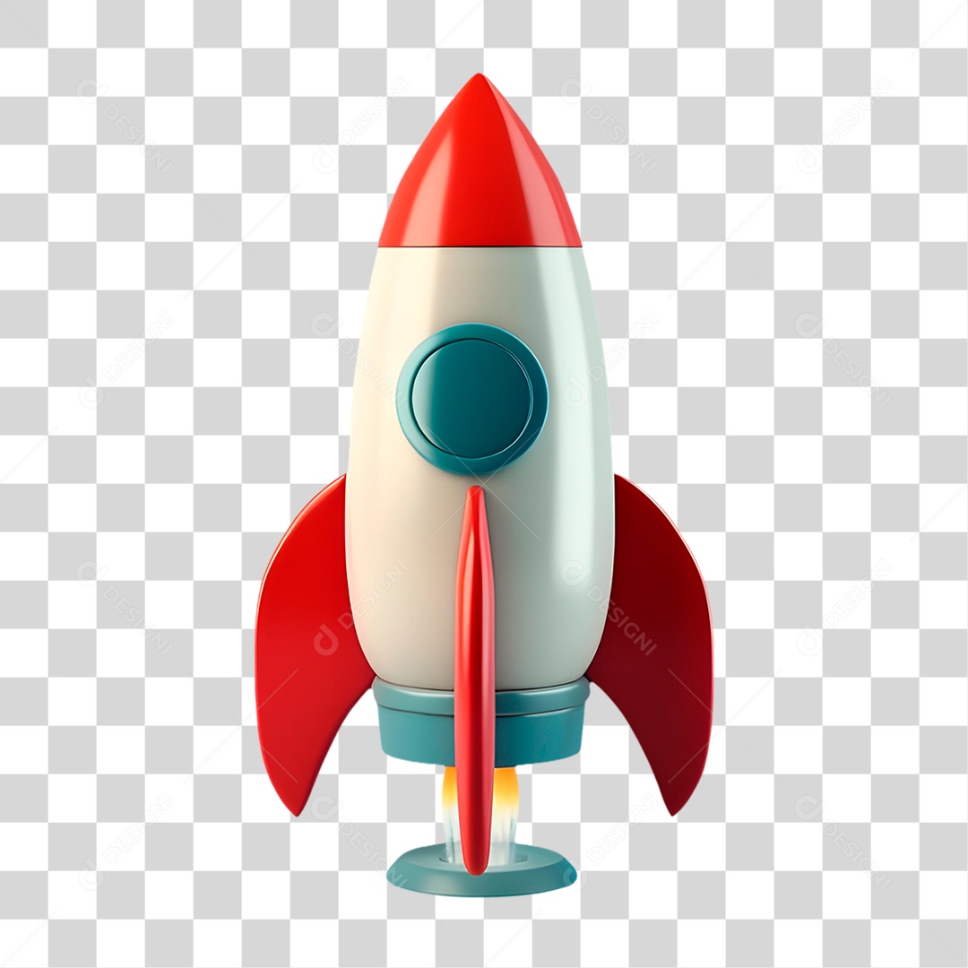 Foguete Espacial PNG Transparente