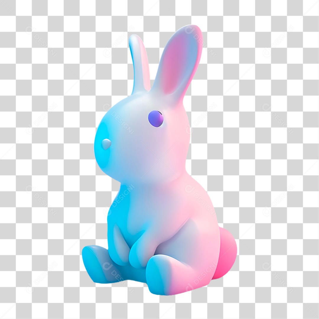 Coelho de Pelúcia PNG Transparente