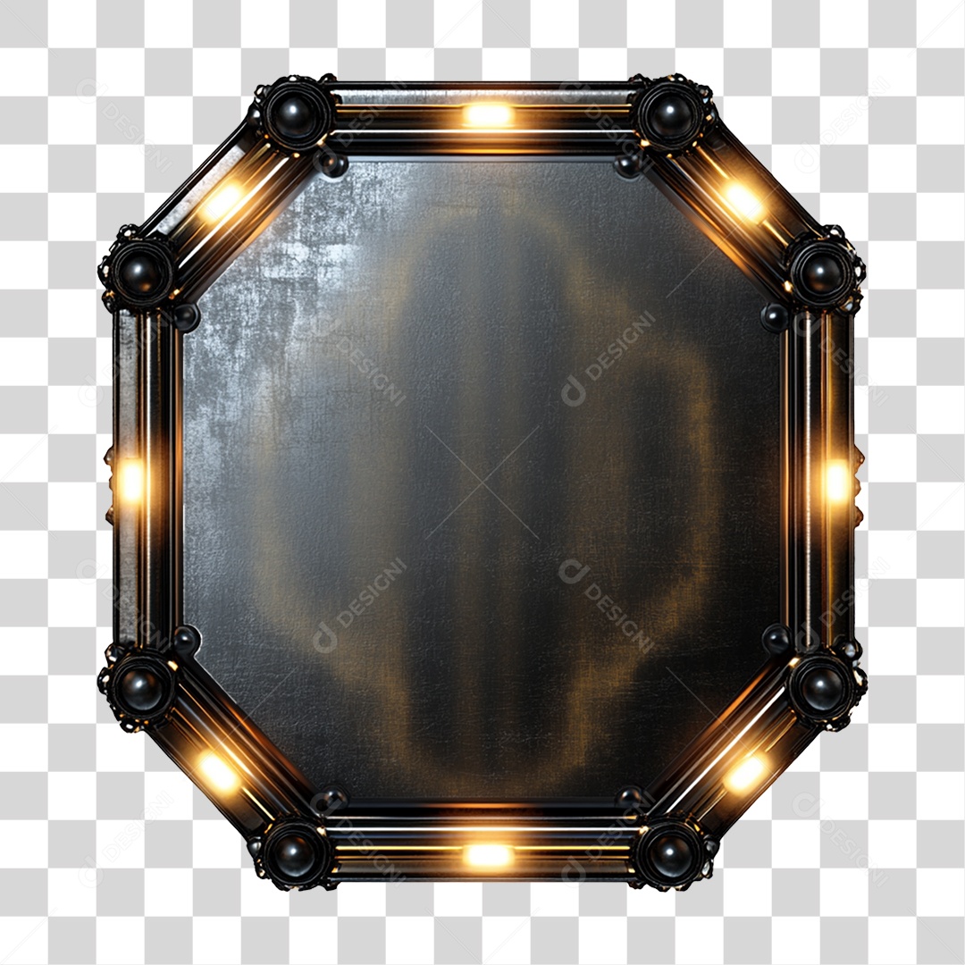 Placa de Metal PNG Transparente