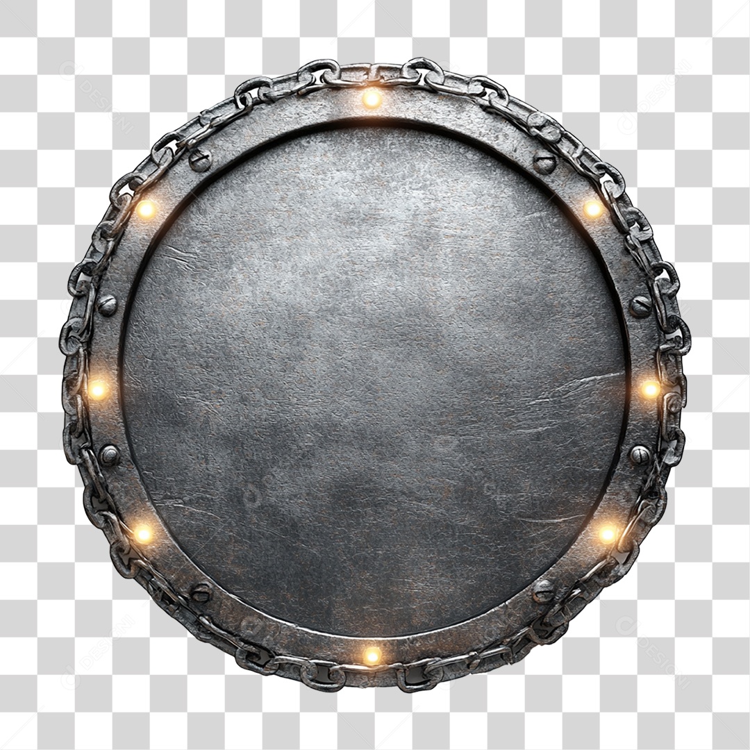 Placa de Metal PNG Transparente
