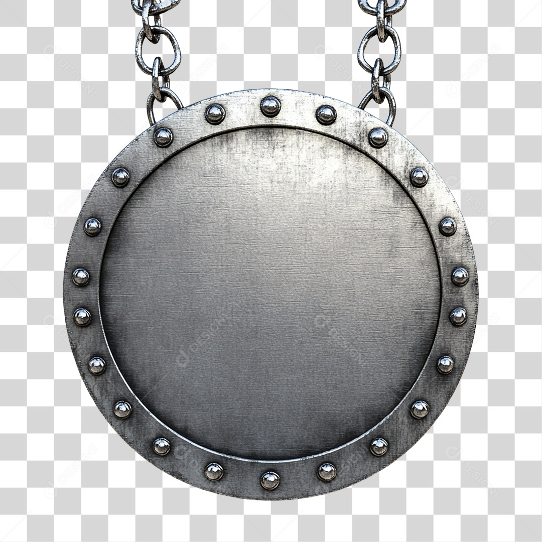 Placa de Metal PNG Transparente