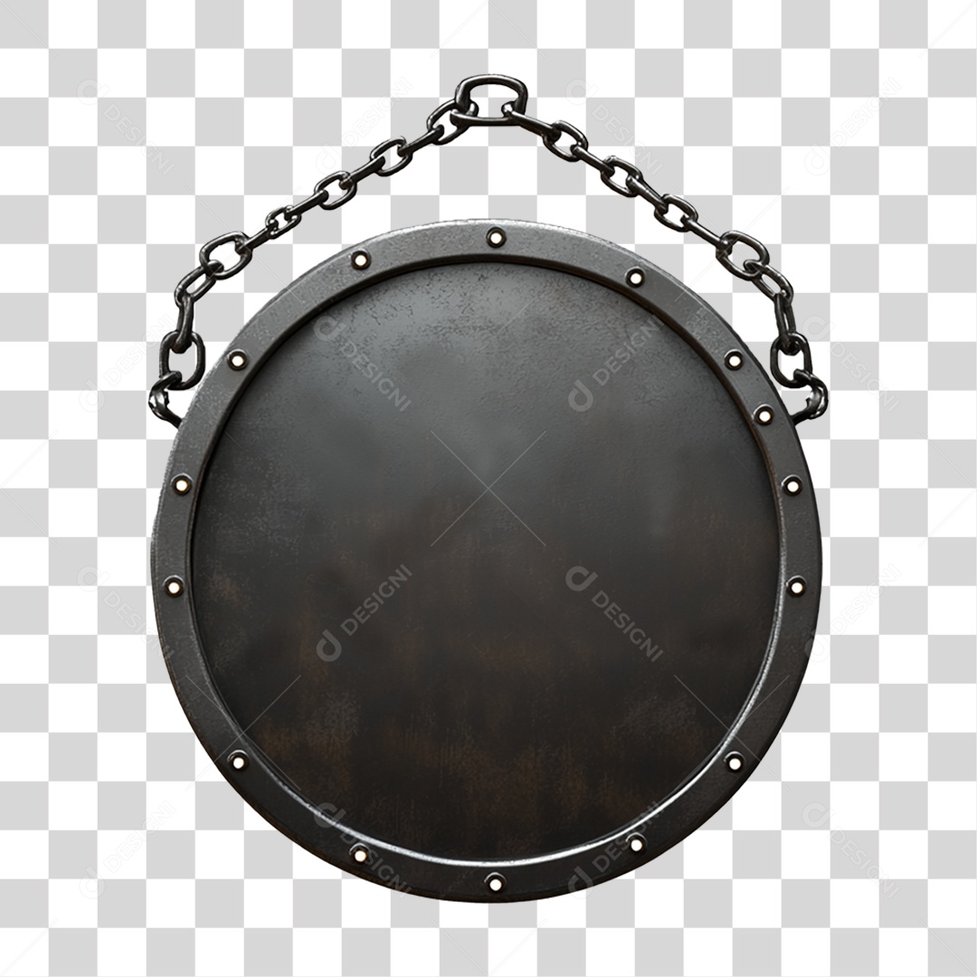 Placa de Metal PNG Transparente