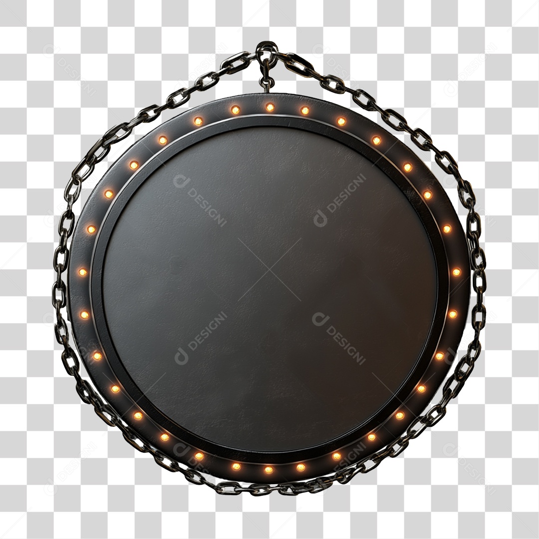 Placa de Metal PNG Transparente