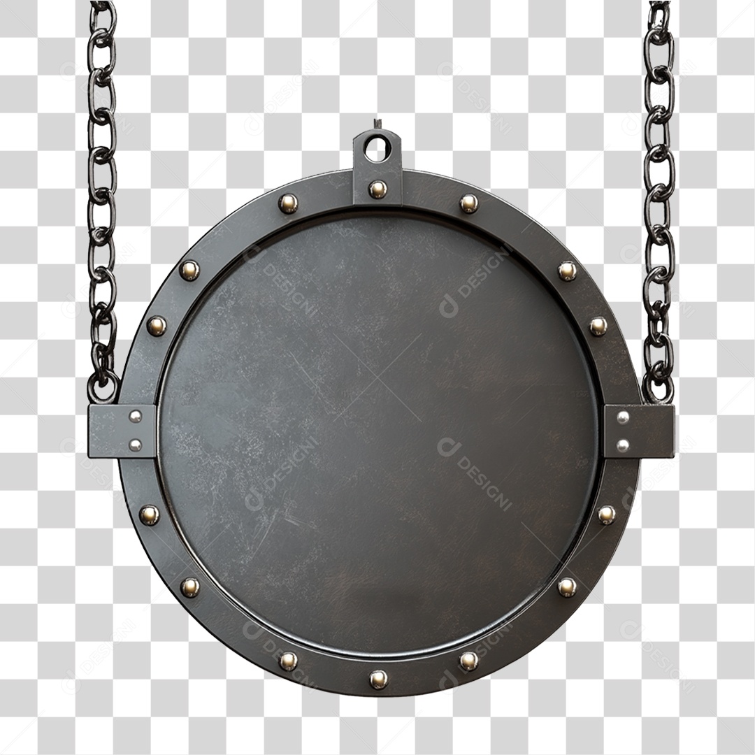 Placa de Metal PNG Transparente