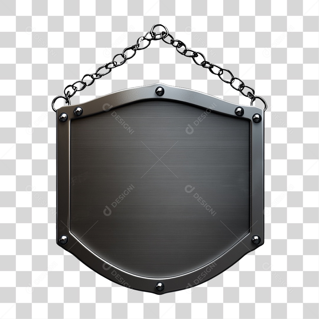 Placa de Metal PNG Transparente