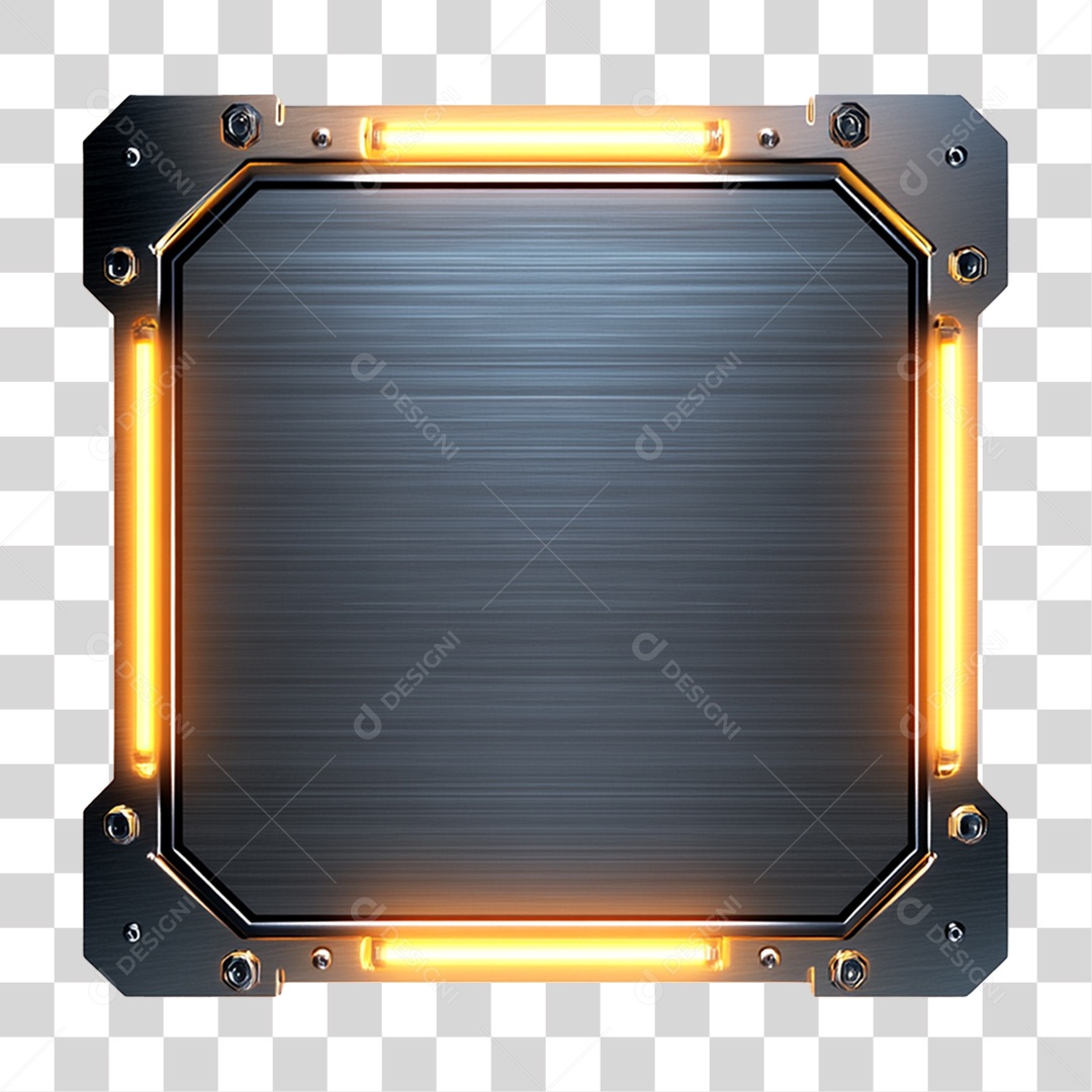 Placa de Metal PNG Transparente