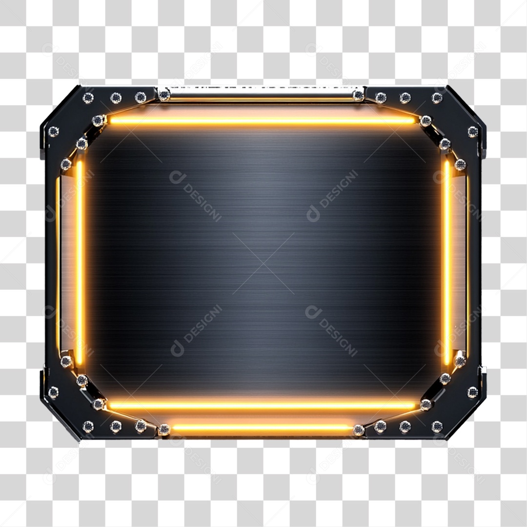 Placa de Metal PNG Transparente