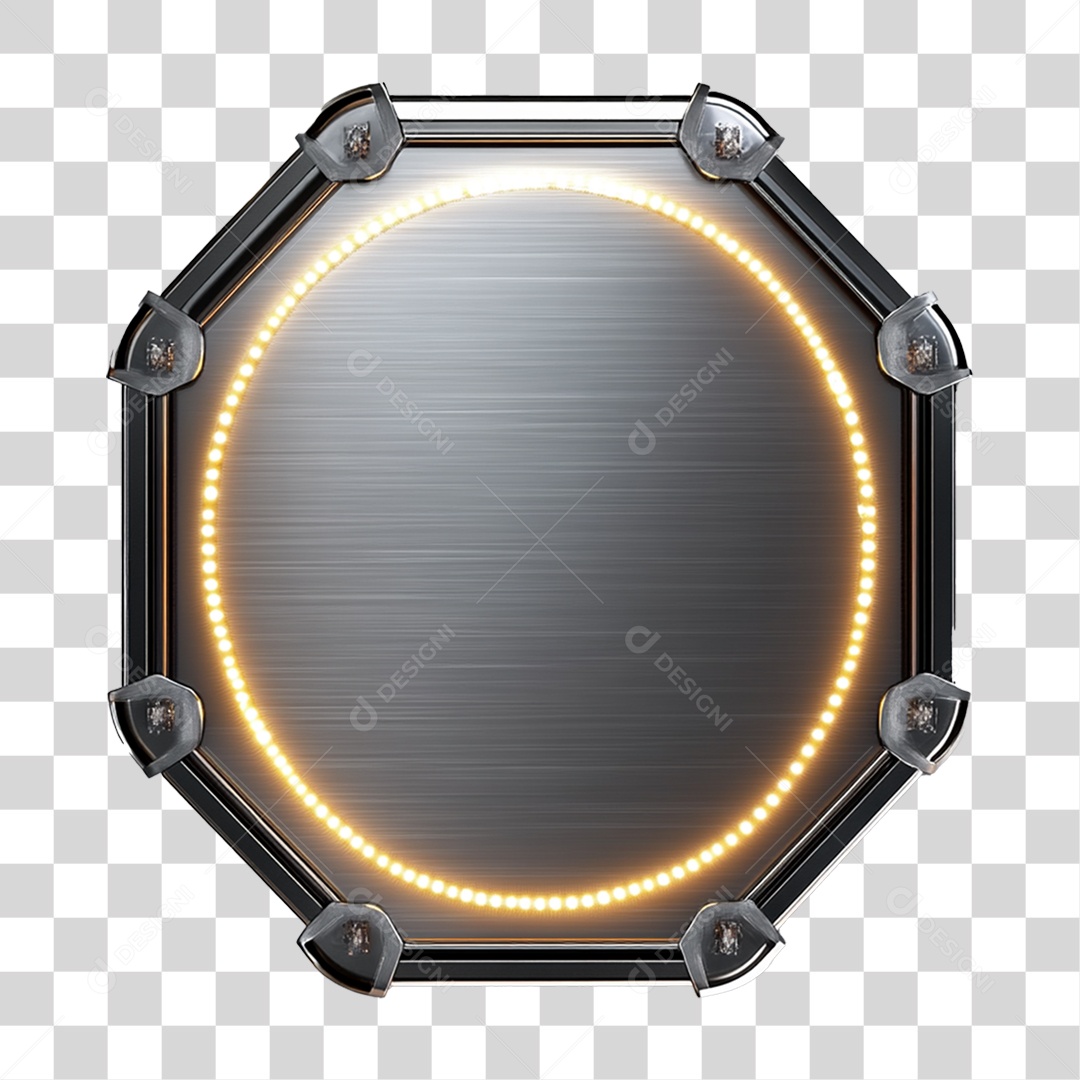 Placa de Metal PNG Transparente