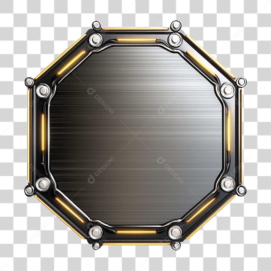 Placa de Metal PNG Transparente