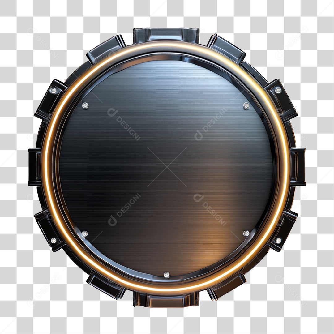 Placa de Metal PNG Transparente