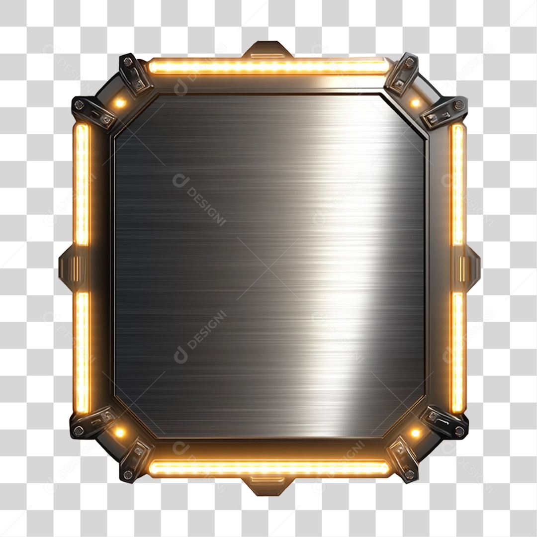 Placa de Metal PNG Transparente