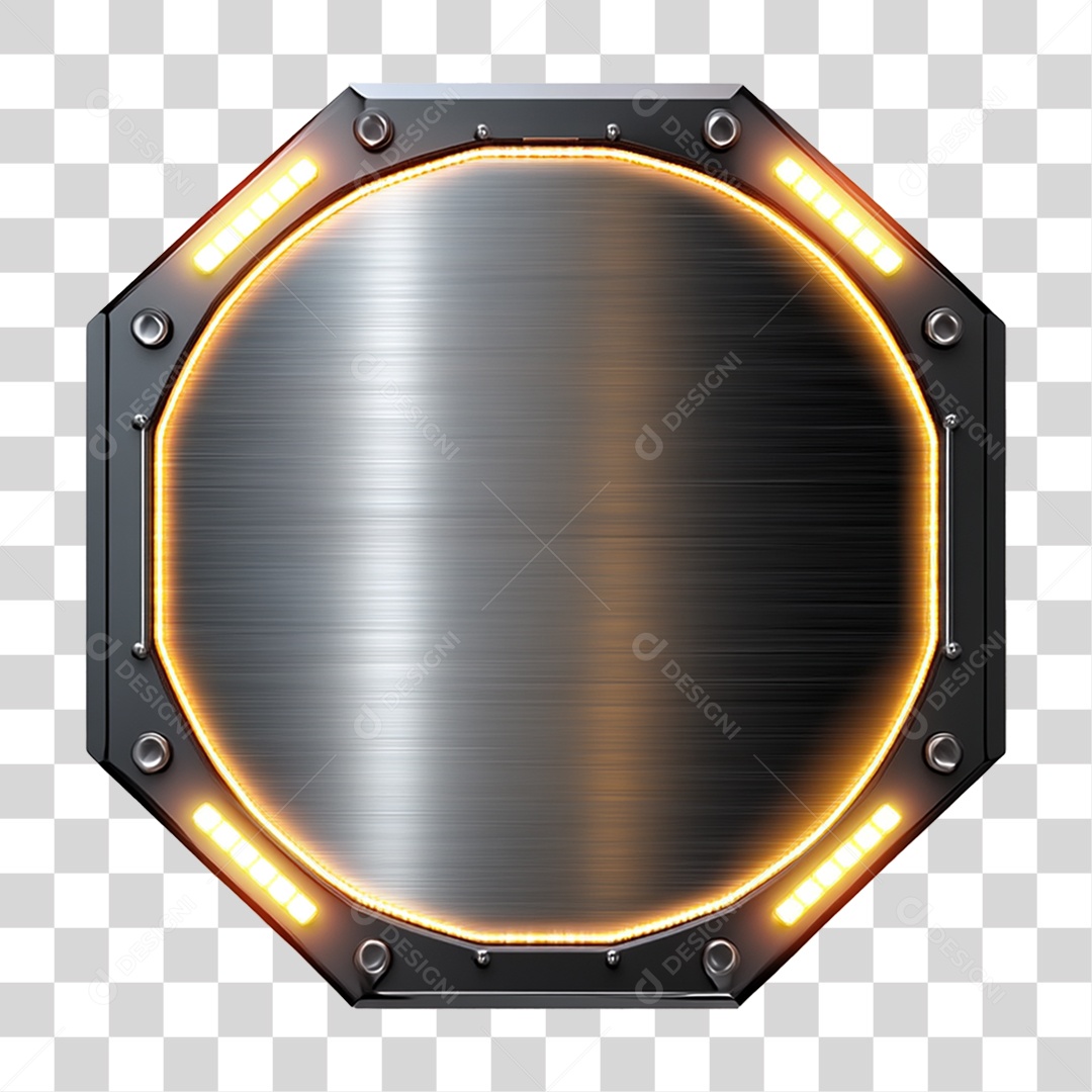 Placa de Metal PNG Transparente