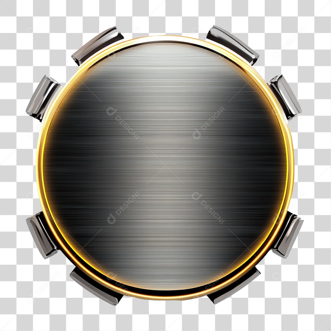 Placa de Metal PNG Transparente