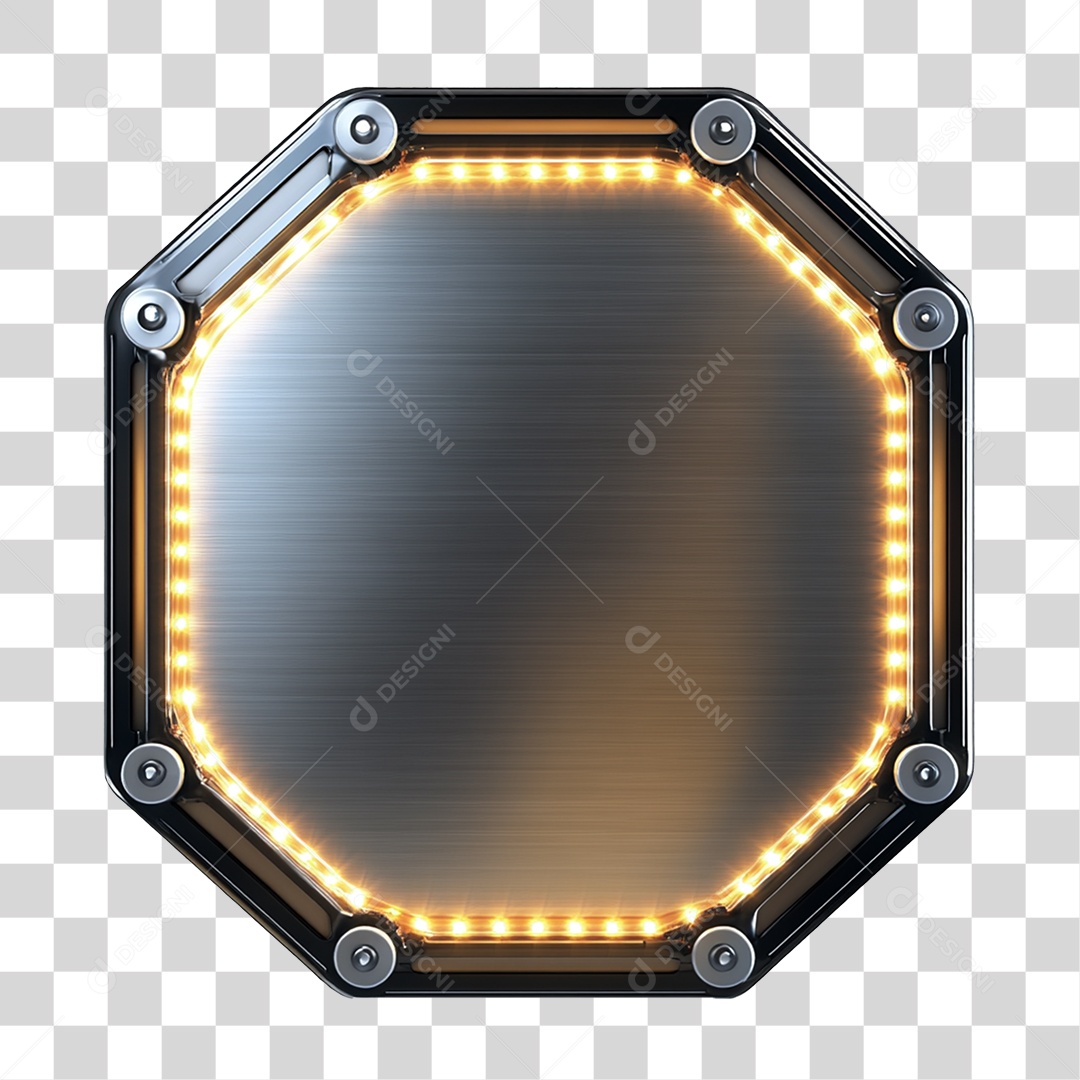 Placa de Metal PNG Transparente