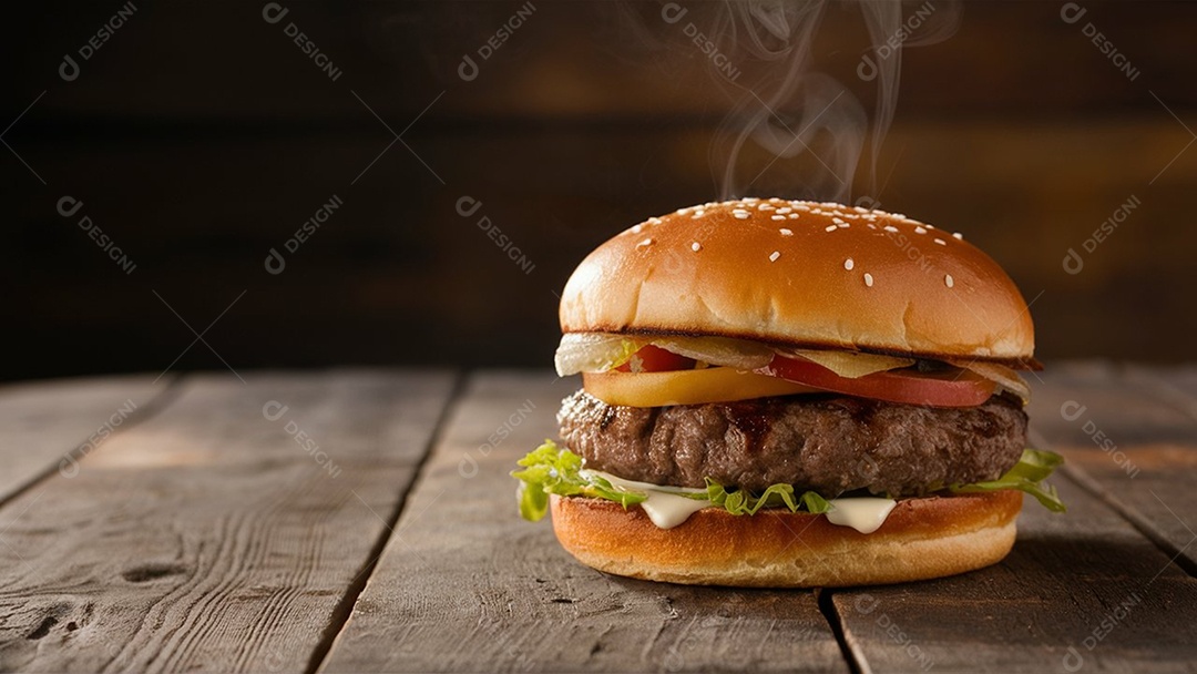 Sanduíche com queijo e salada delicioso