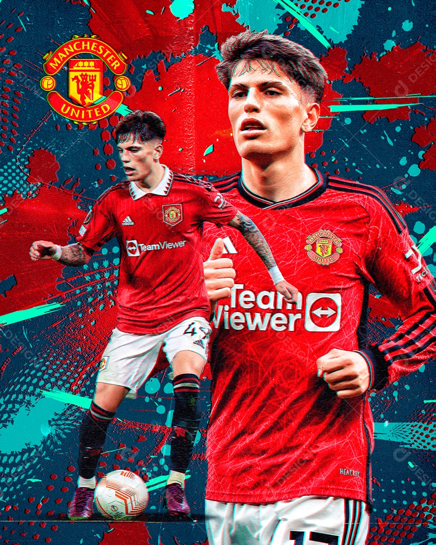 Feed Jogador de Futebol Social Media Editável