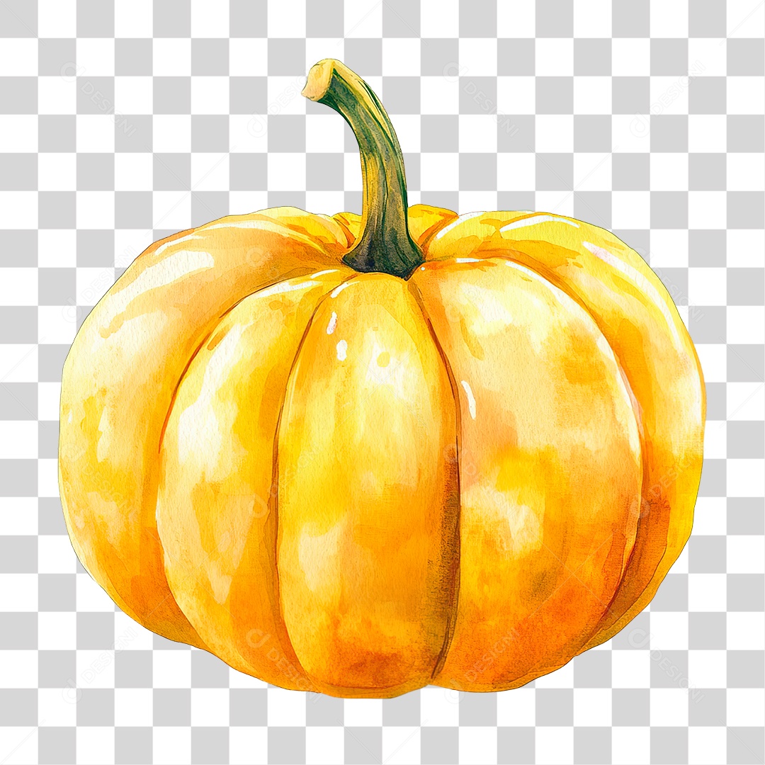 Elemento 3D Abobora Halloween PNG Transparente