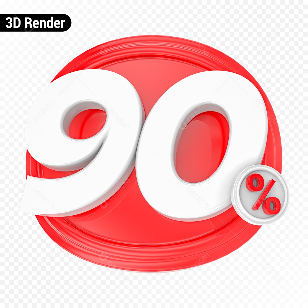 Desconto de 90% Elemento 3D para Composição PSD