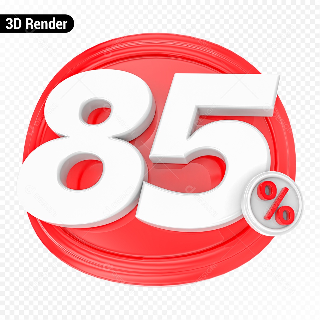 Desconto de 85% Elemento 3D para Composição PSD