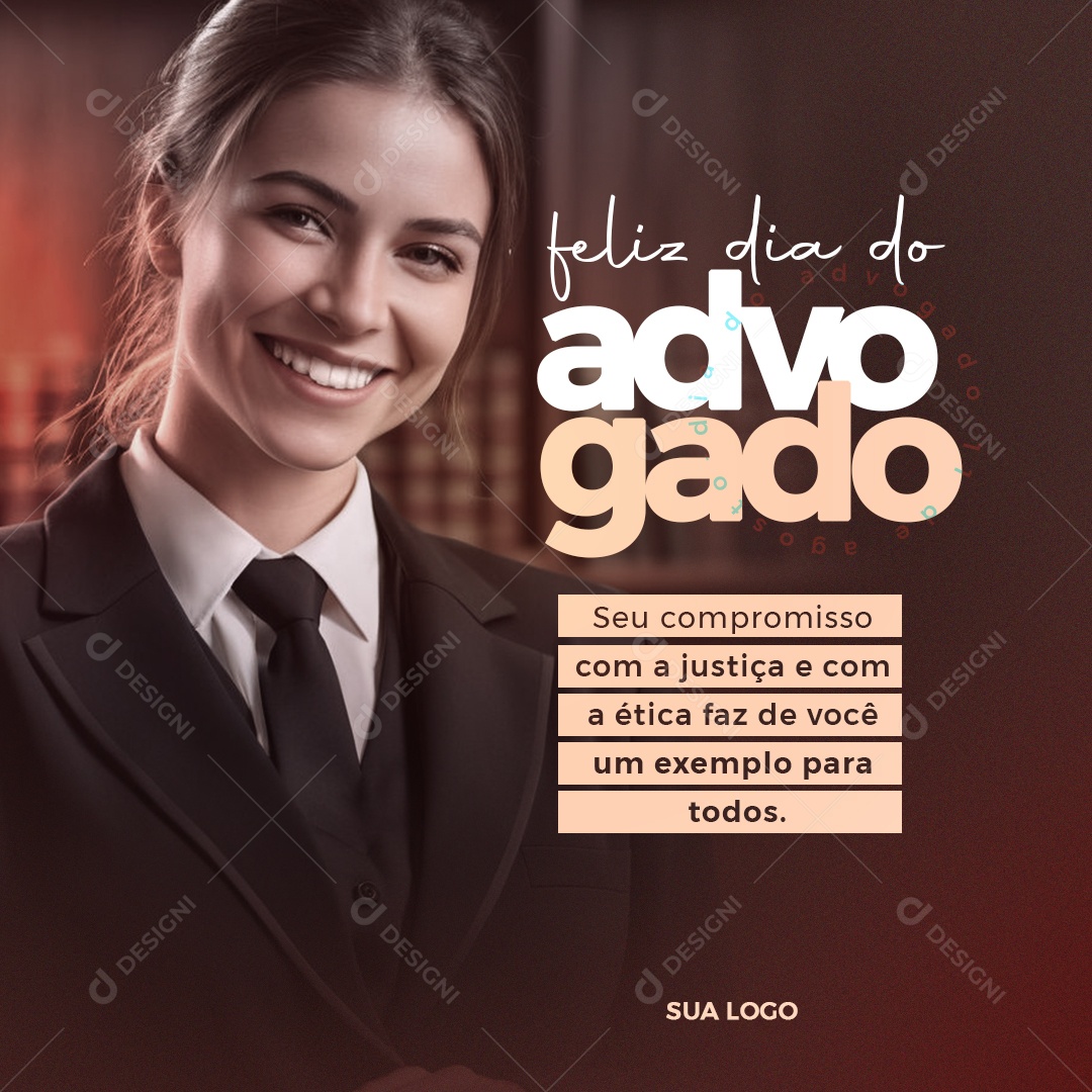 Dia do Advogado 11 de Agosto Social Media PSD Editável