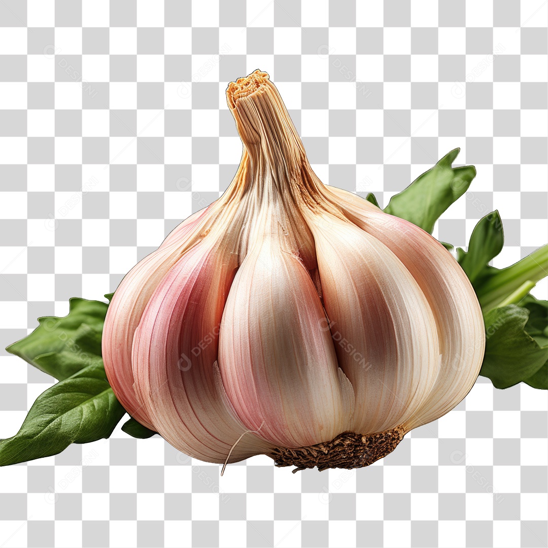 Cabeça de Alho Tempero PNG Transparente