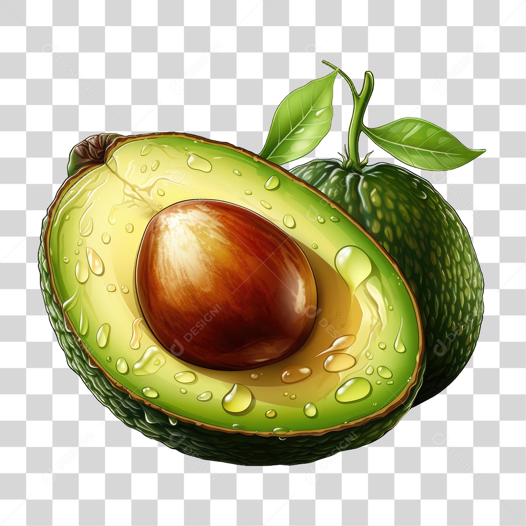 Fruta Abacate PNG Transparente