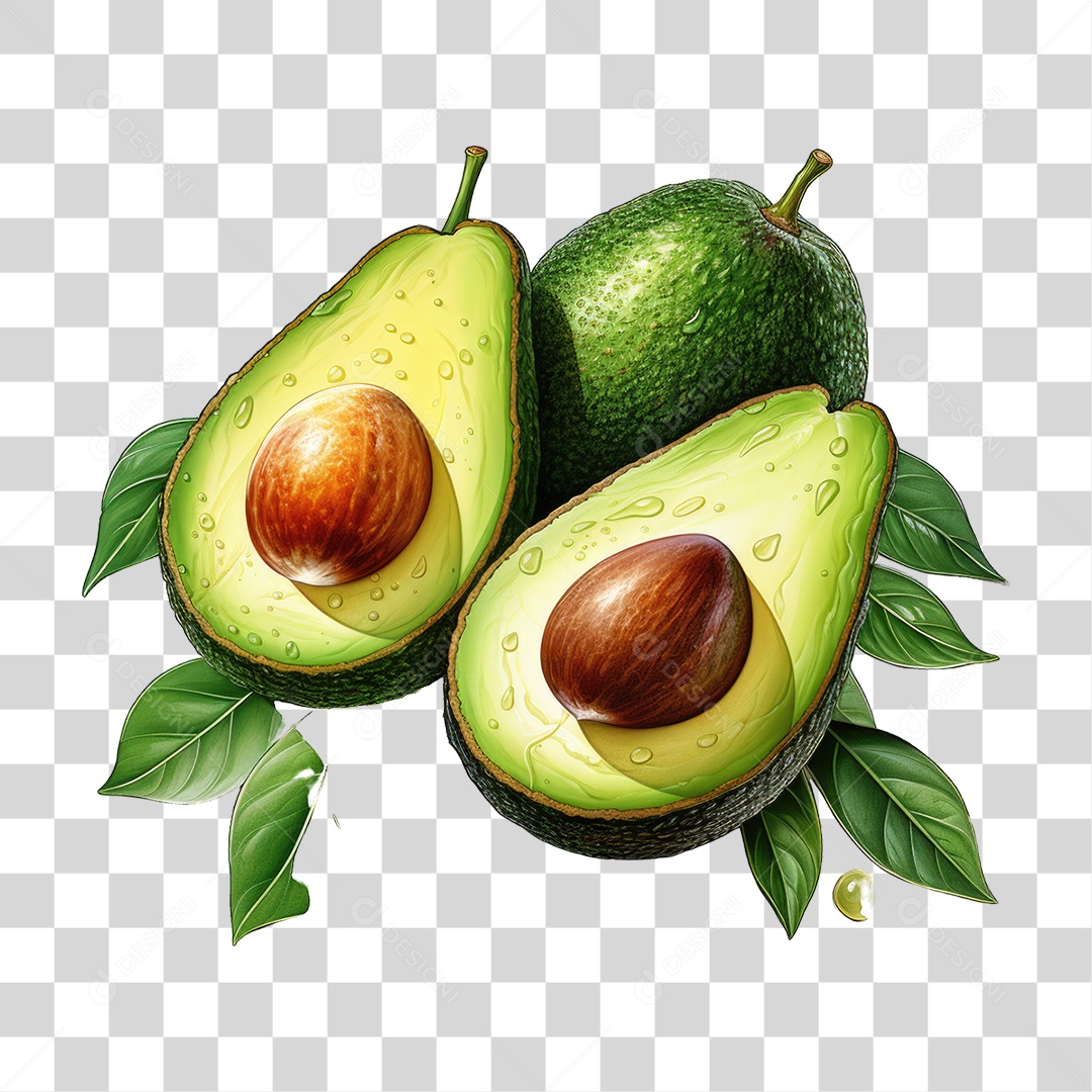 Fruta Abacate PNG Transparente