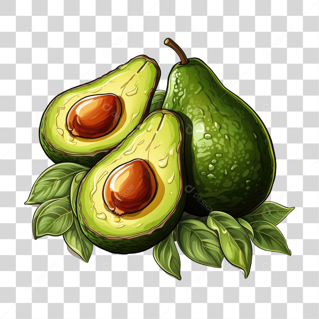 Fruta Abacate PNG Transparente