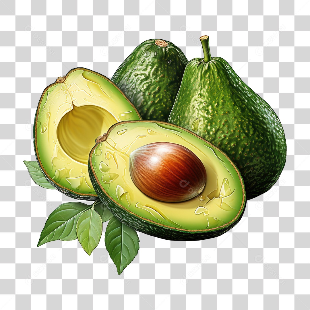 Fruta Abacate PNG Transparente